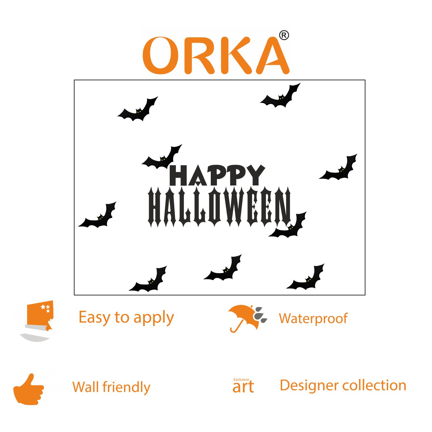 ORKA Halloween Wall Decal Sticker 15  