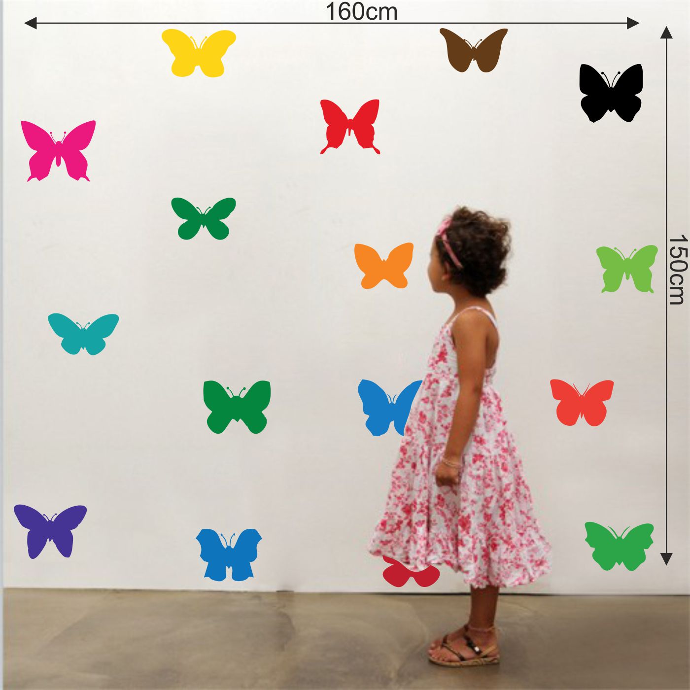 ORKA Butterfly Theme Wall Decal Sticker 18  