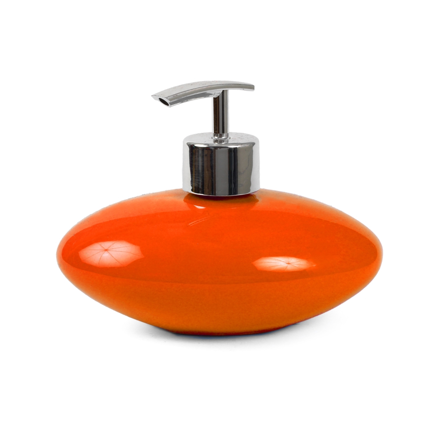ORKA HOME Oval Soap Dispenser - Orange  
