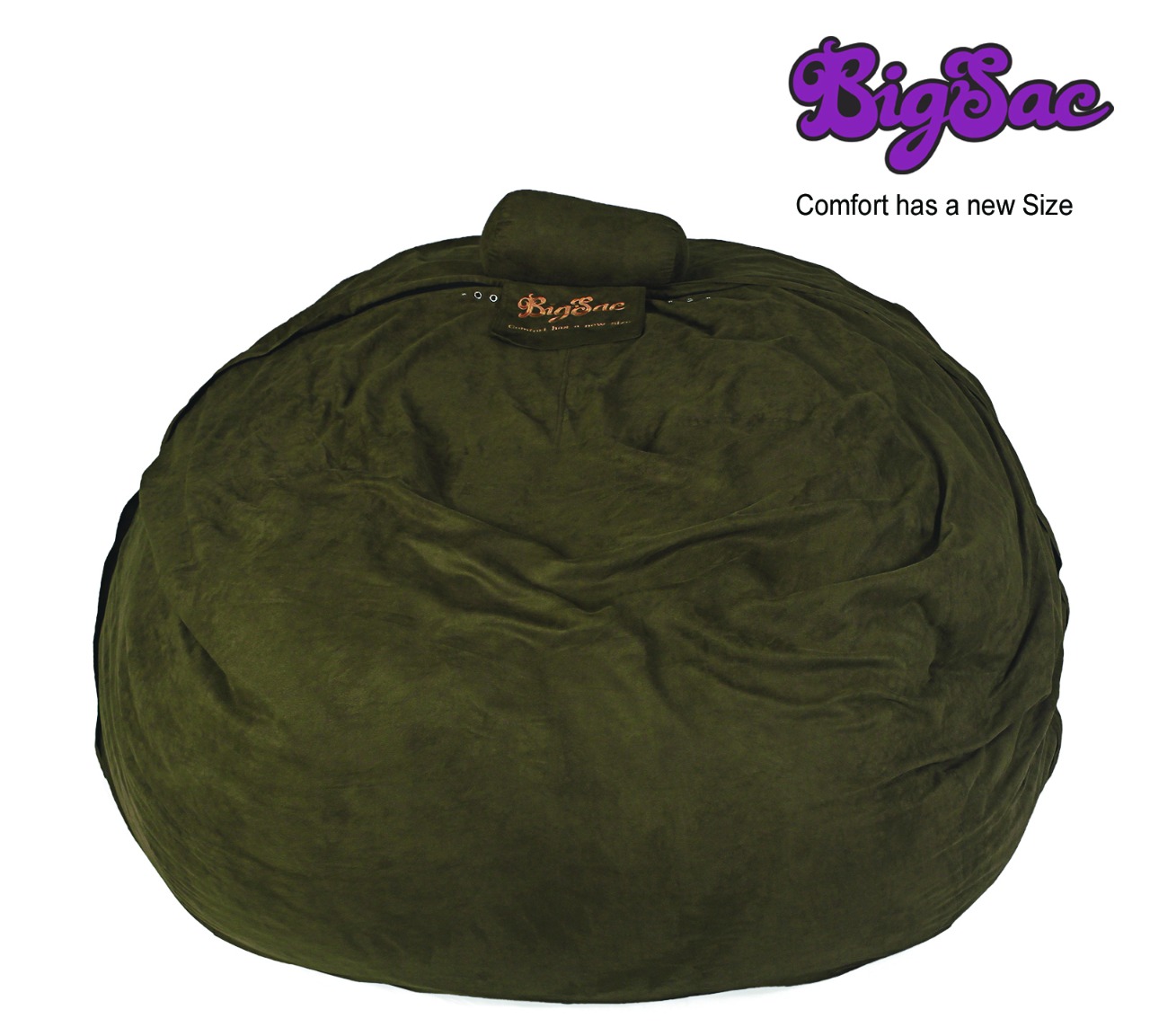 Big Sac 2 Feet Kiddie Sac Premium Suede Fabric Filled Green Color - 5 Years Warranty          