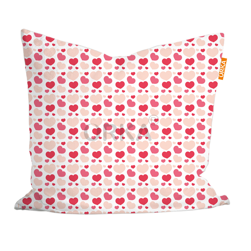 ORKA Valentine Theme Digital Printed Cushion 5 14"x14" Cover Only
