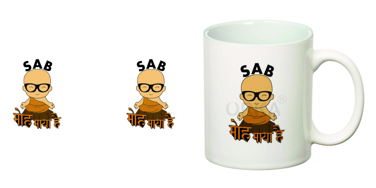 ORKA Coffee Mug(Sab Moh Maya) Theme 11 Oz   