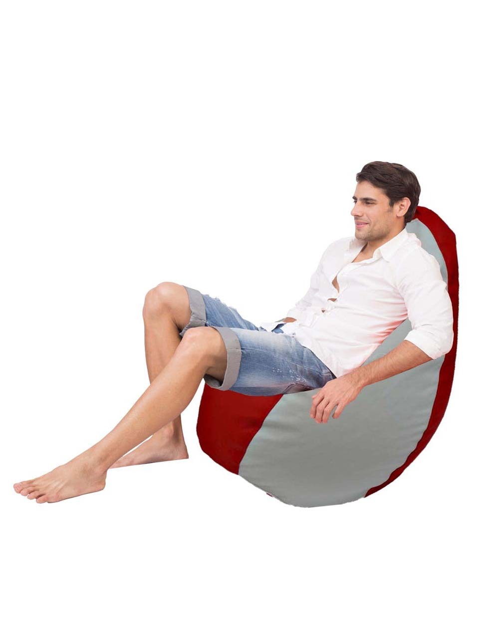 Orka Classic Red White Bean Bag   XXL  Cover Only 