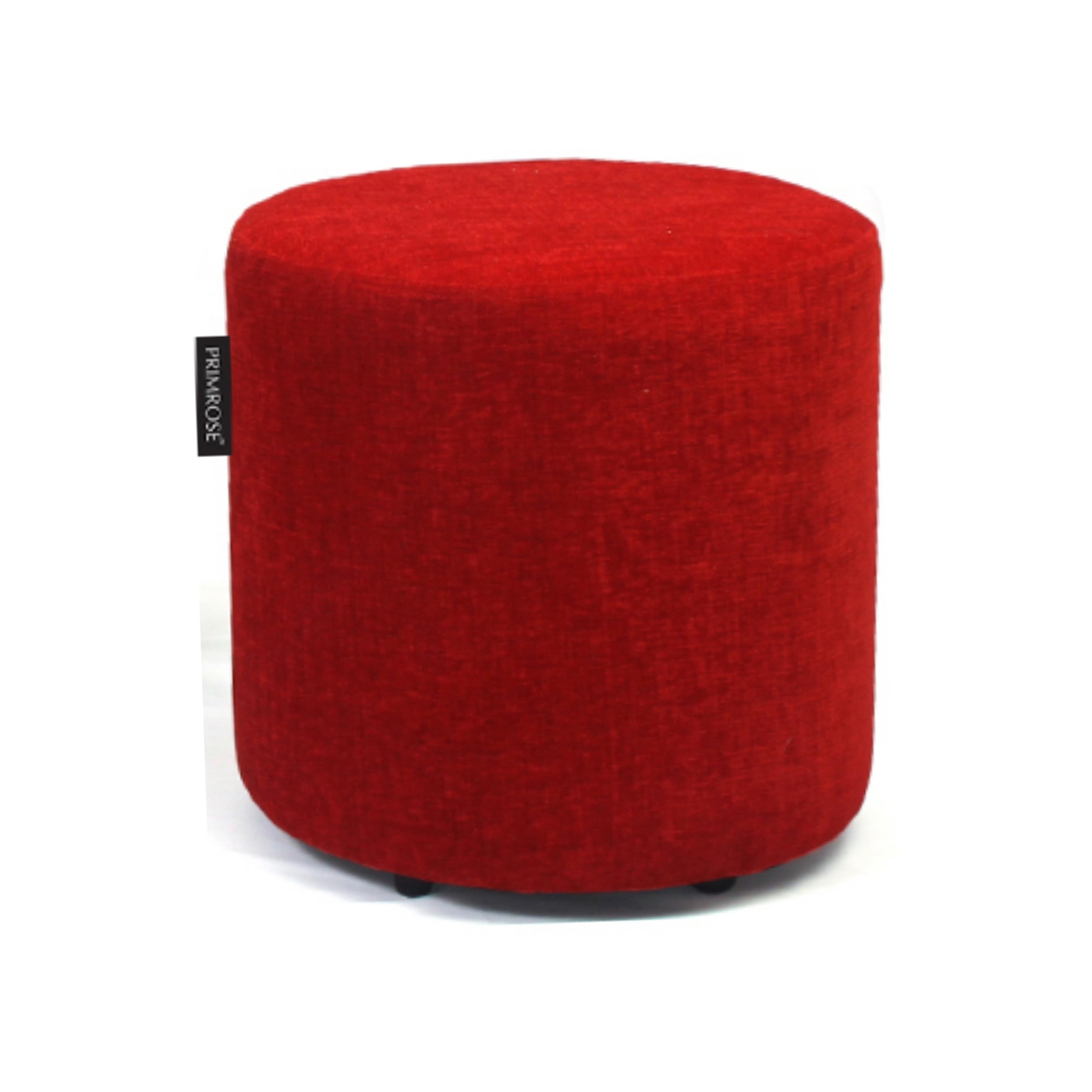 PRIMROSE  Molfino Cylindrical Ottoman - Red