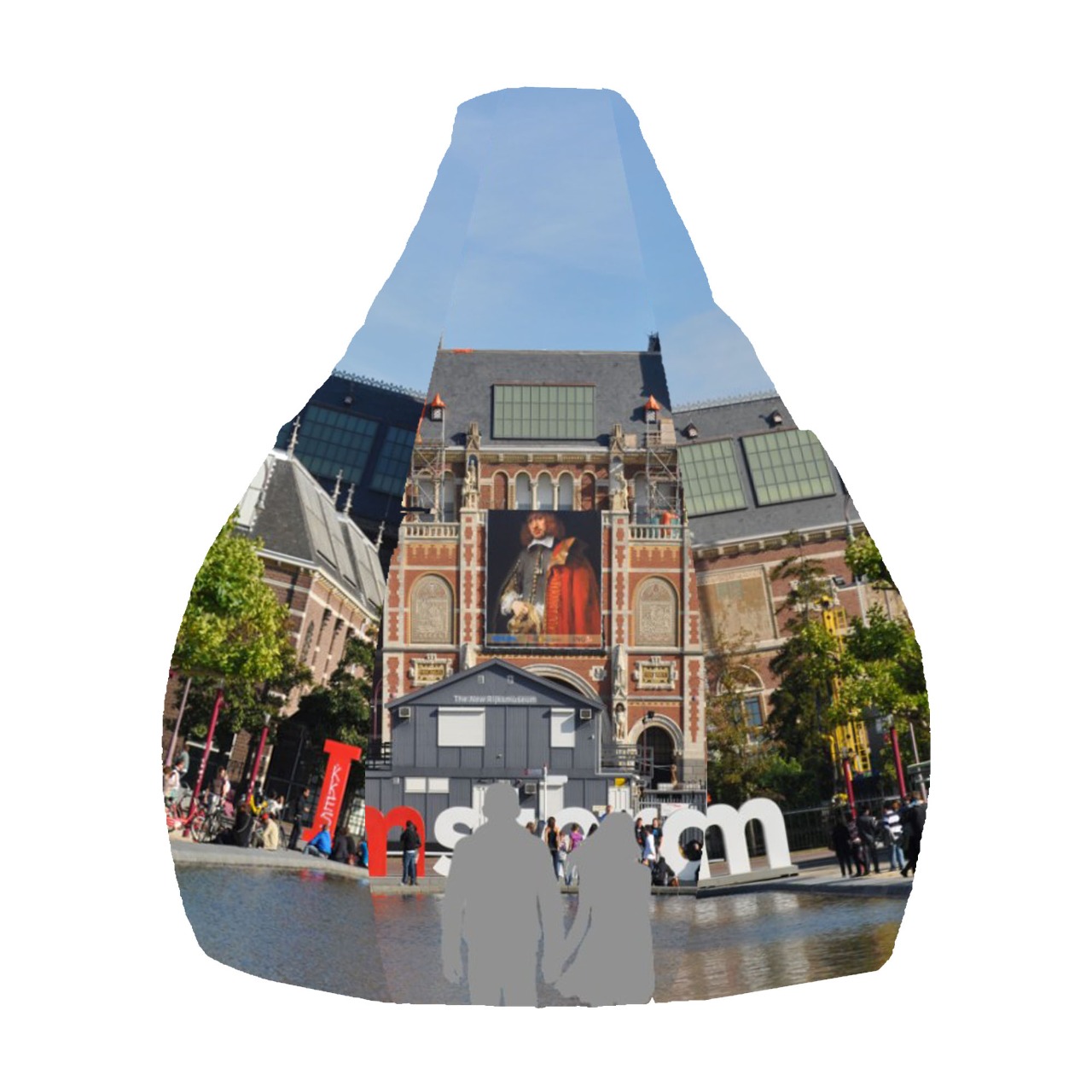 ORKA Digital Printed Personalized Rijksmuseum Theme Kids Multicolor Bean Bag Cover 