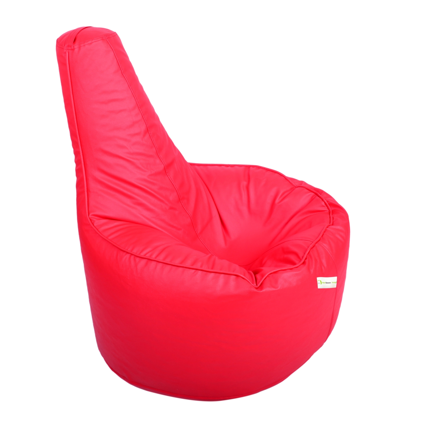 Can Bean Bags Teardrop Chair With Piping Red  