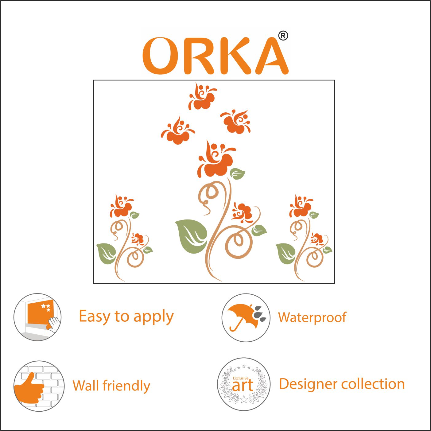 ORKA Nature Wall Decal Sticker 23  