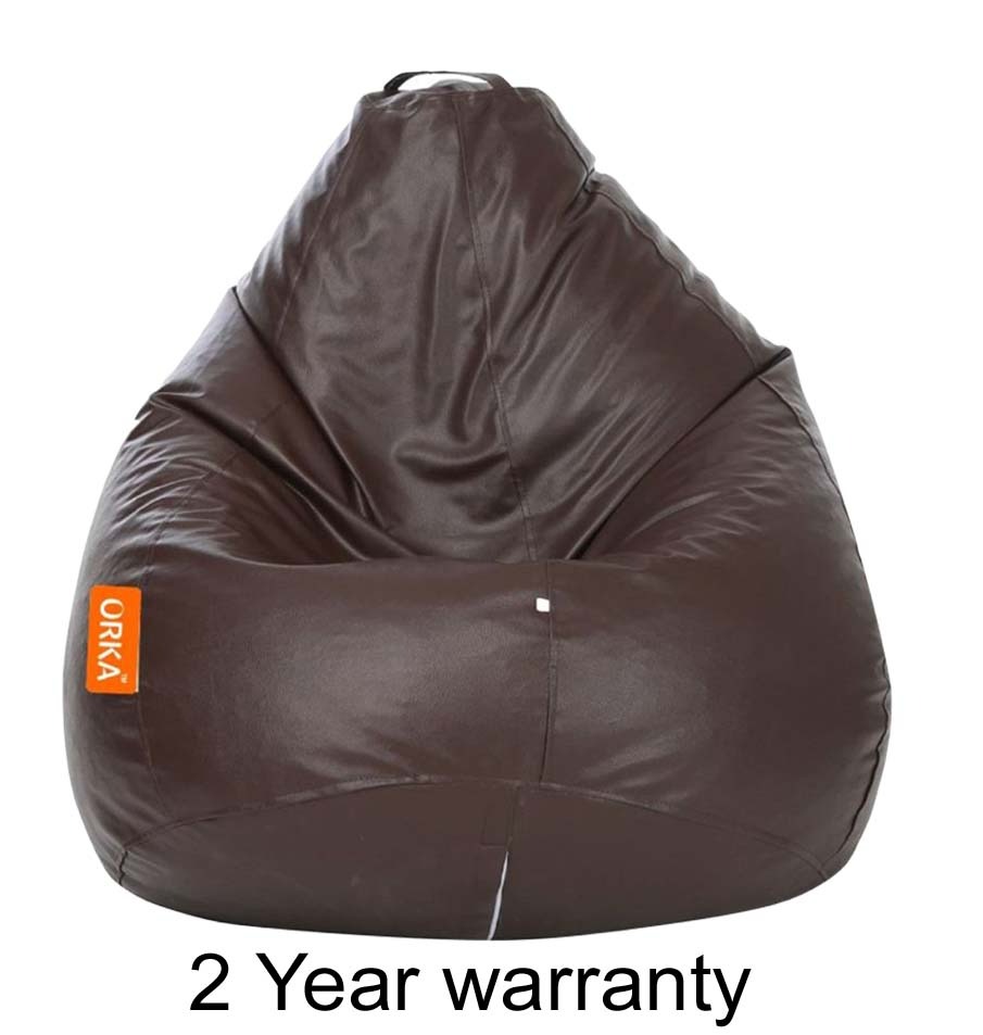 ORKA Premium Fabric Classic Brown Bean Bag  