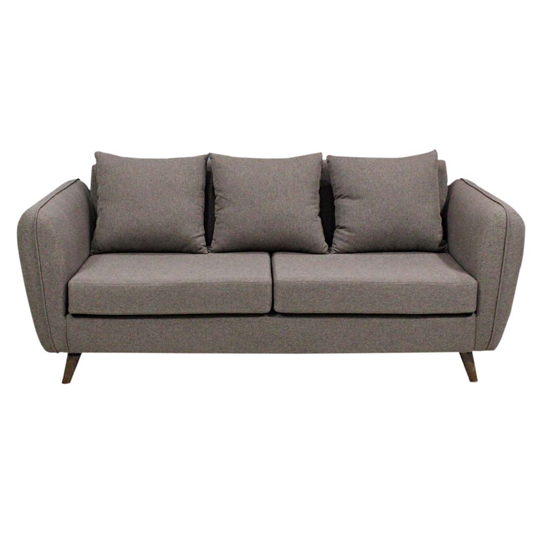 PRIMROSE Jessica Polyester 3 Seater Sofa-Grey  