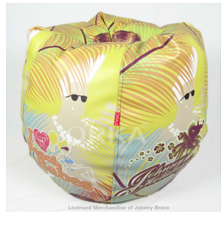 Orka Digital Printed Bean Bag Johnny Bravo Love Beach Babes Theme  