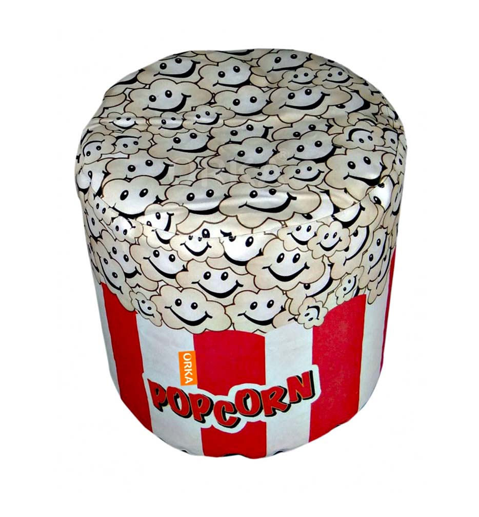 Orka Digital Printed Cylindrical Puffy PopCorn Theme   Cover Only 