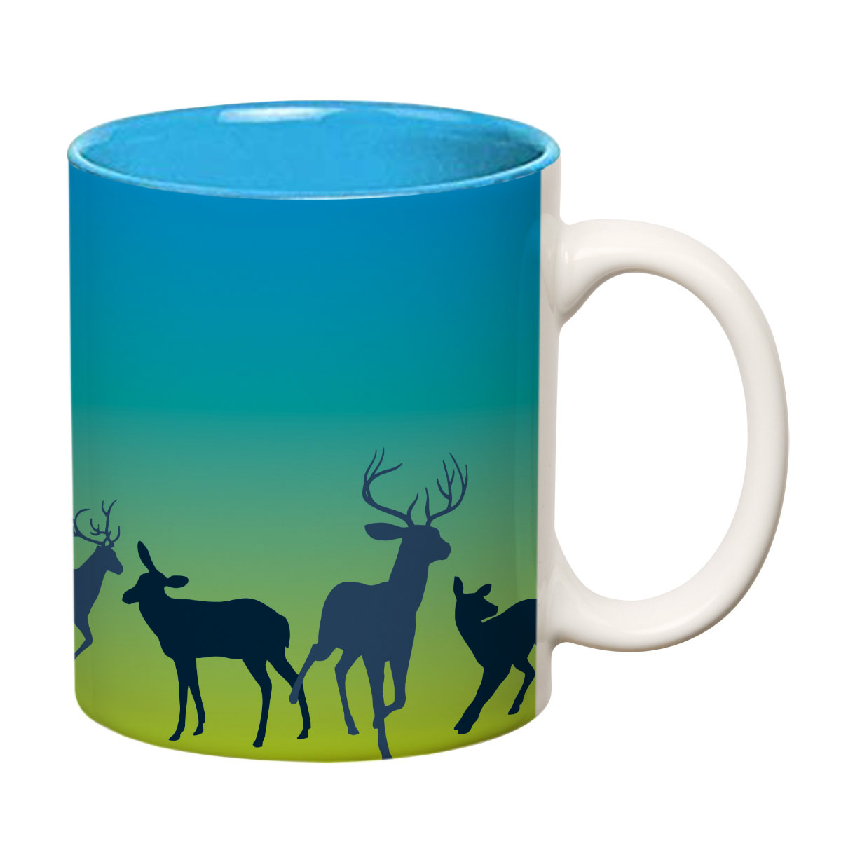 ORKA Coffee Mug 19 Reindeer Theme 11 Oz   