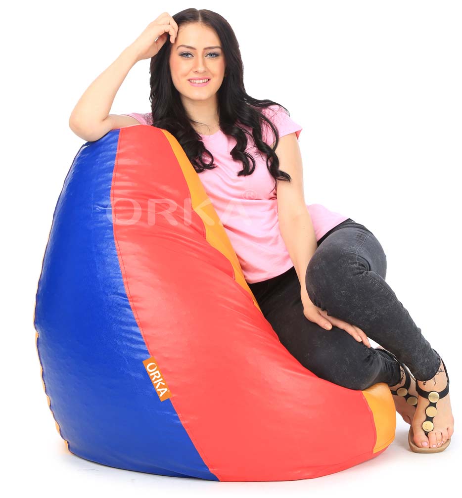 Orka Classic Red Yellow Blue Bean Bag  