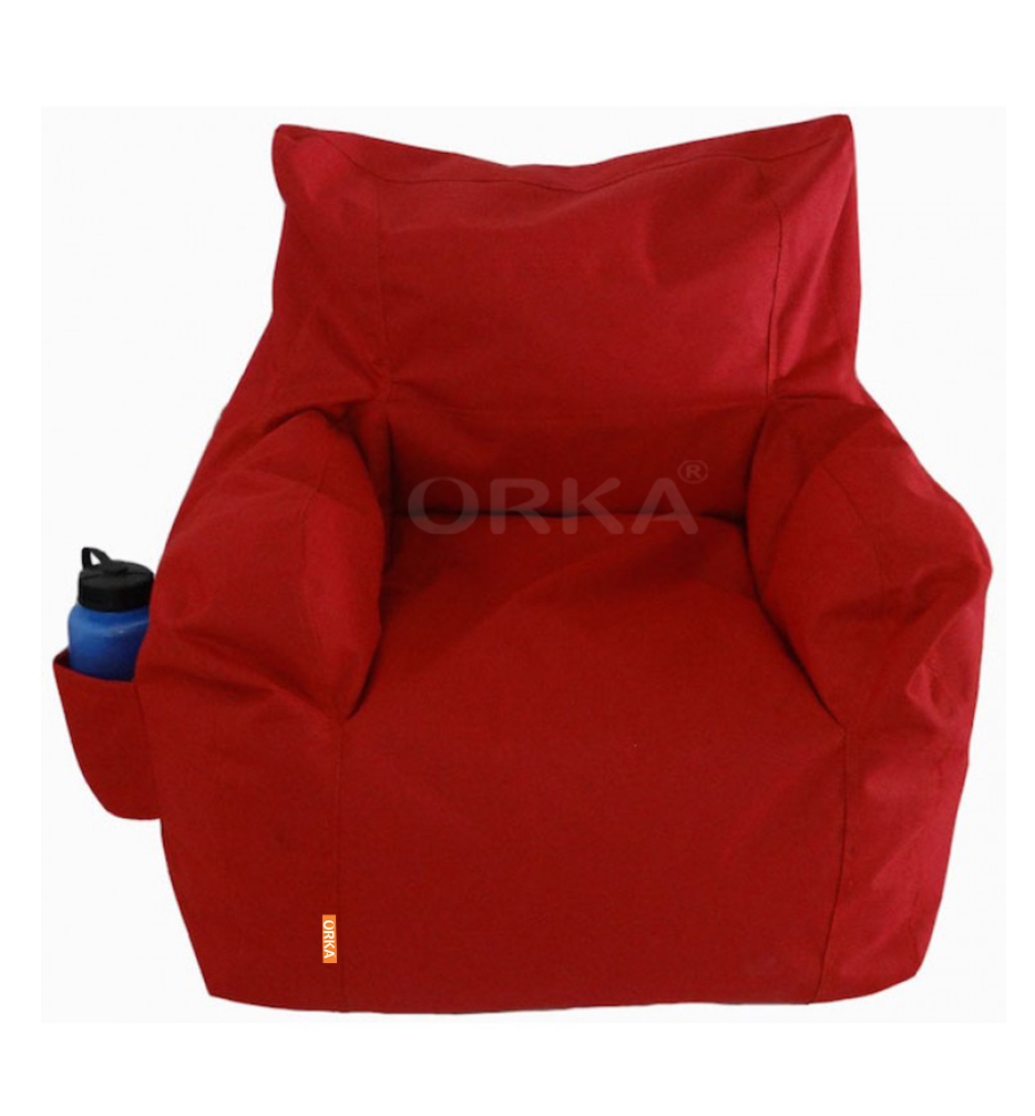 Orka Classic Red Bean Bag Arm Chair  