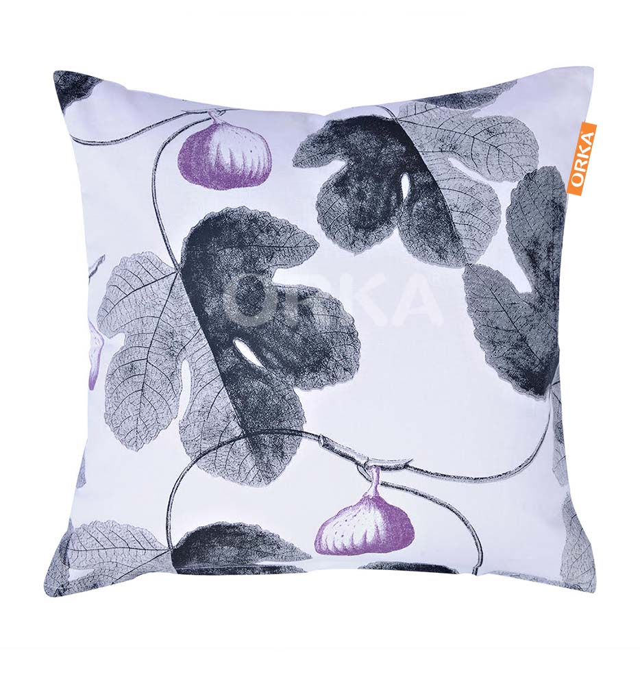 Orka Digital Printed Leaf Theme Cushion  