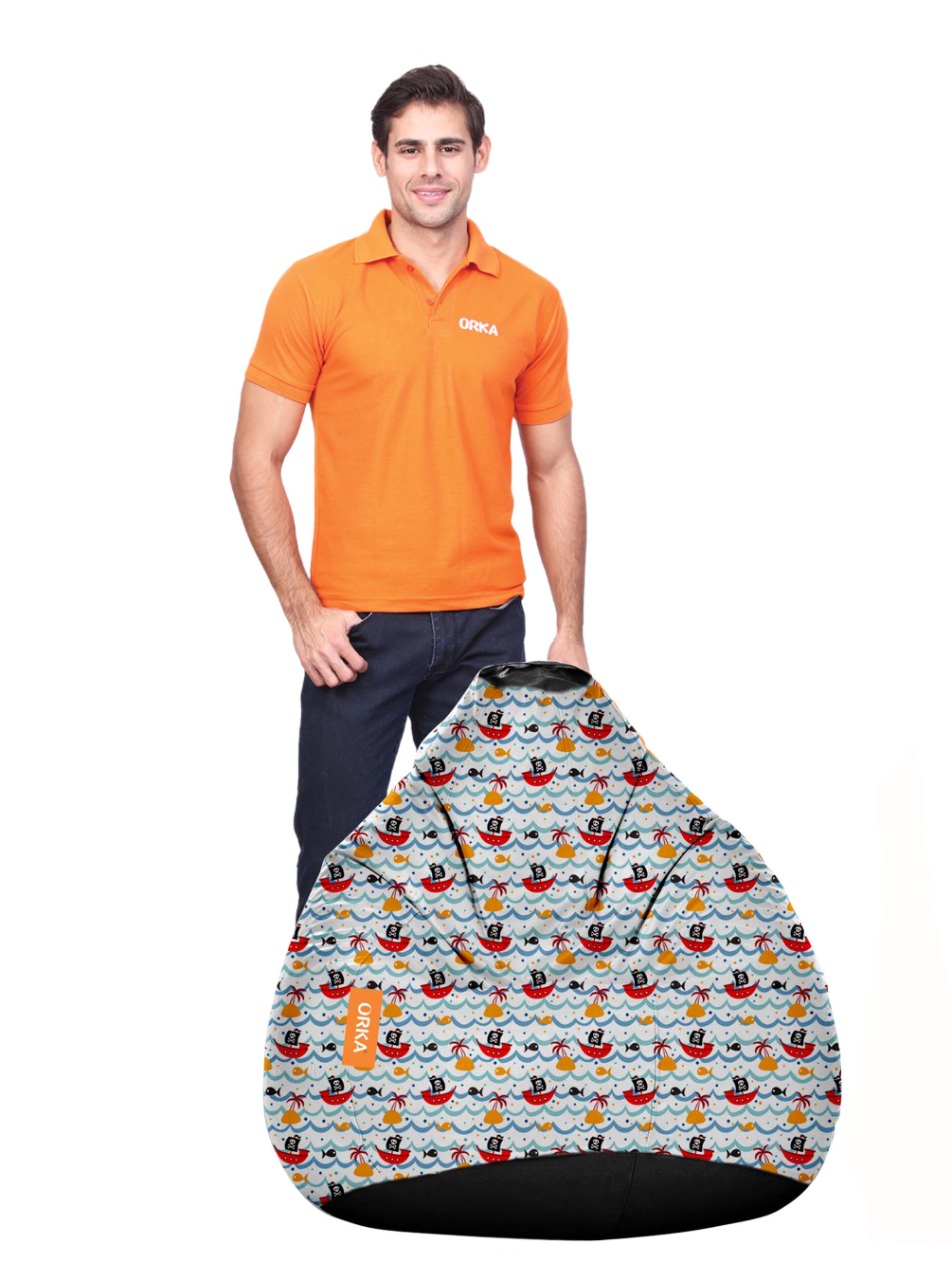 ORKA®Digital Printed Sailor Theme Bean Bag 8  