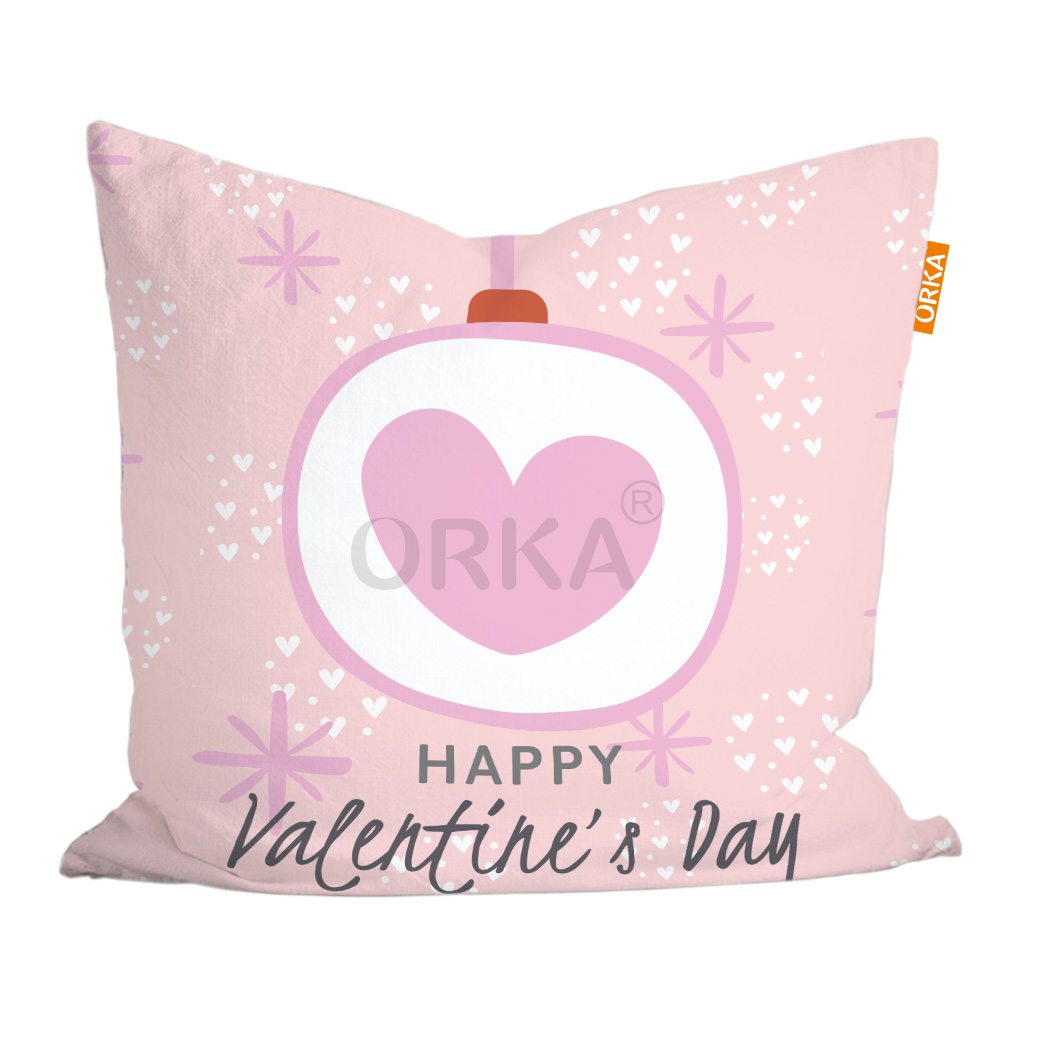 ORKA Valentine Theme Digital Printed Cushion 18  