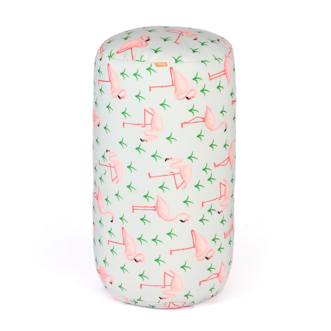 ORKA Digital Printed Microbeads Bolster Cushion - Pink, Green  