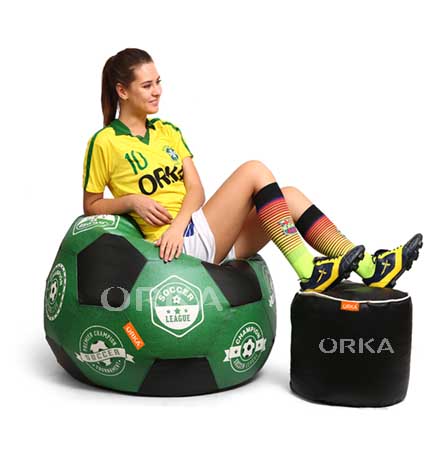 ORKA Digital Printed Sports Bean Bag Soccer League Theme  