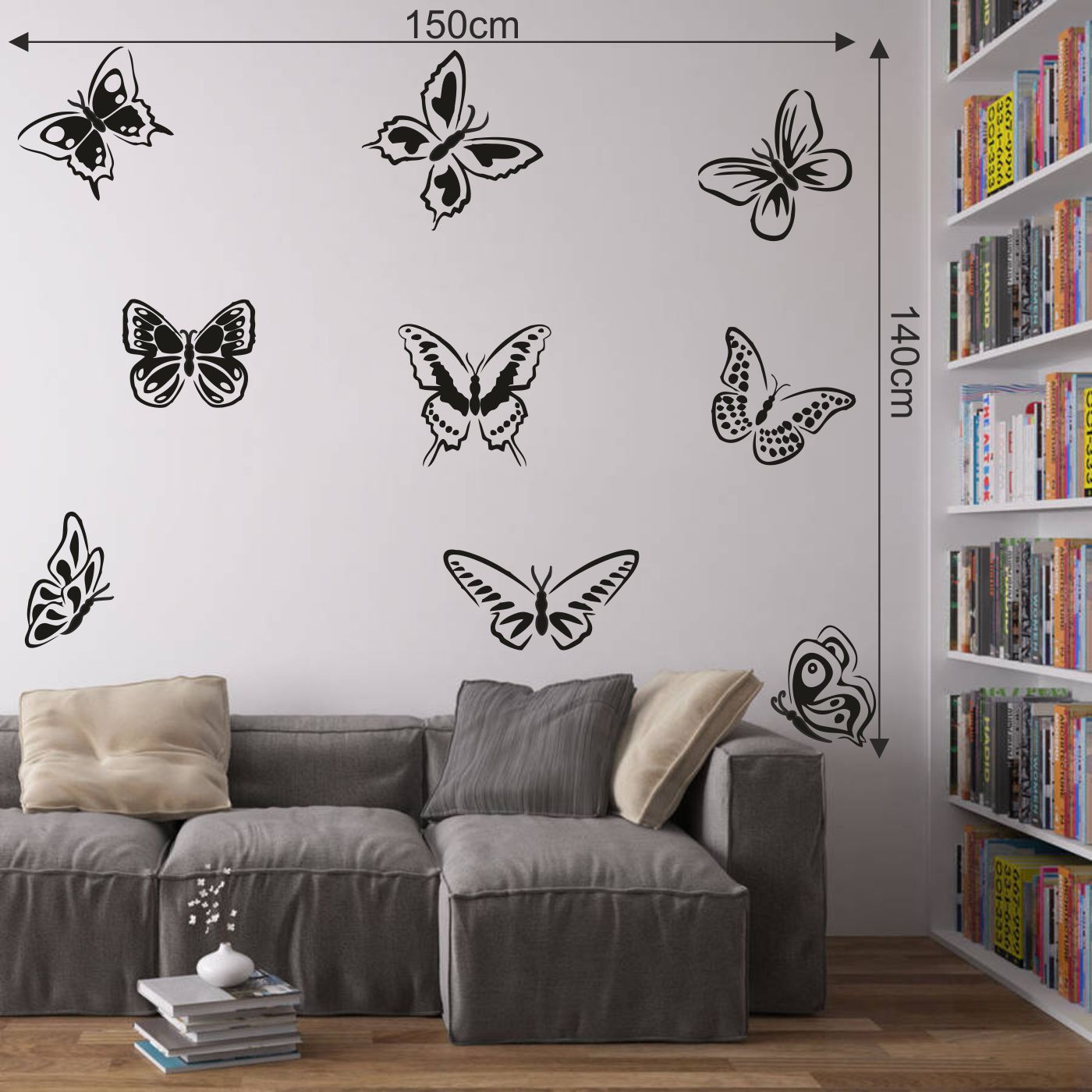 ORKA Butterfly Theme Wall Decal Sticker   16