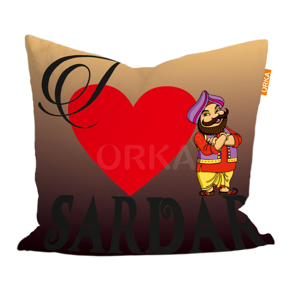 ORKA Punjabi Theme Digital Printed Cushion 39  