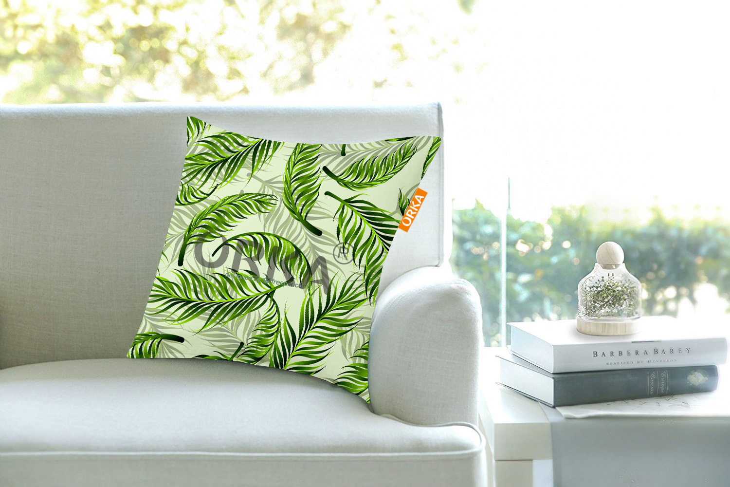 ORKA Digital Printed Cushion Palm Tree Theme  