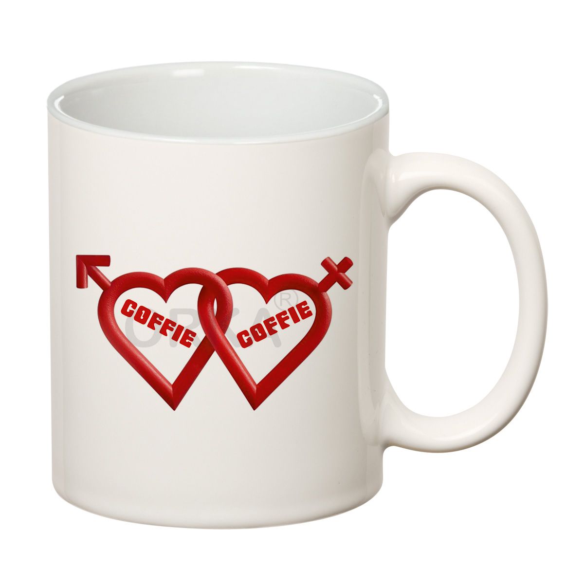 ORKA Coffee Mug Quotes Printed( Heart) Theme 11 Oz   