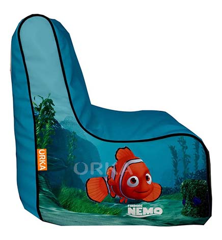 ORKA Digital Printed Blue Bean Chair Finding Nemo Theme  