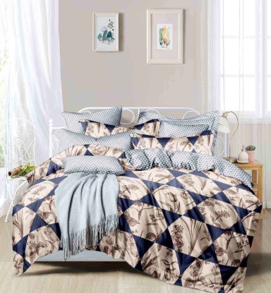 ORKA HOME Monalisa Queen Bed Sheet Poly Cotton Printed Flora  