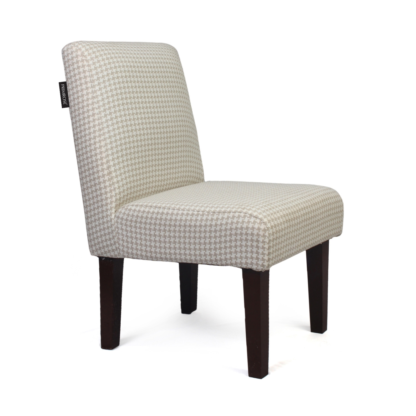 PRIMROSE Betty Premium Cotton Fabric Chair - Ivory  