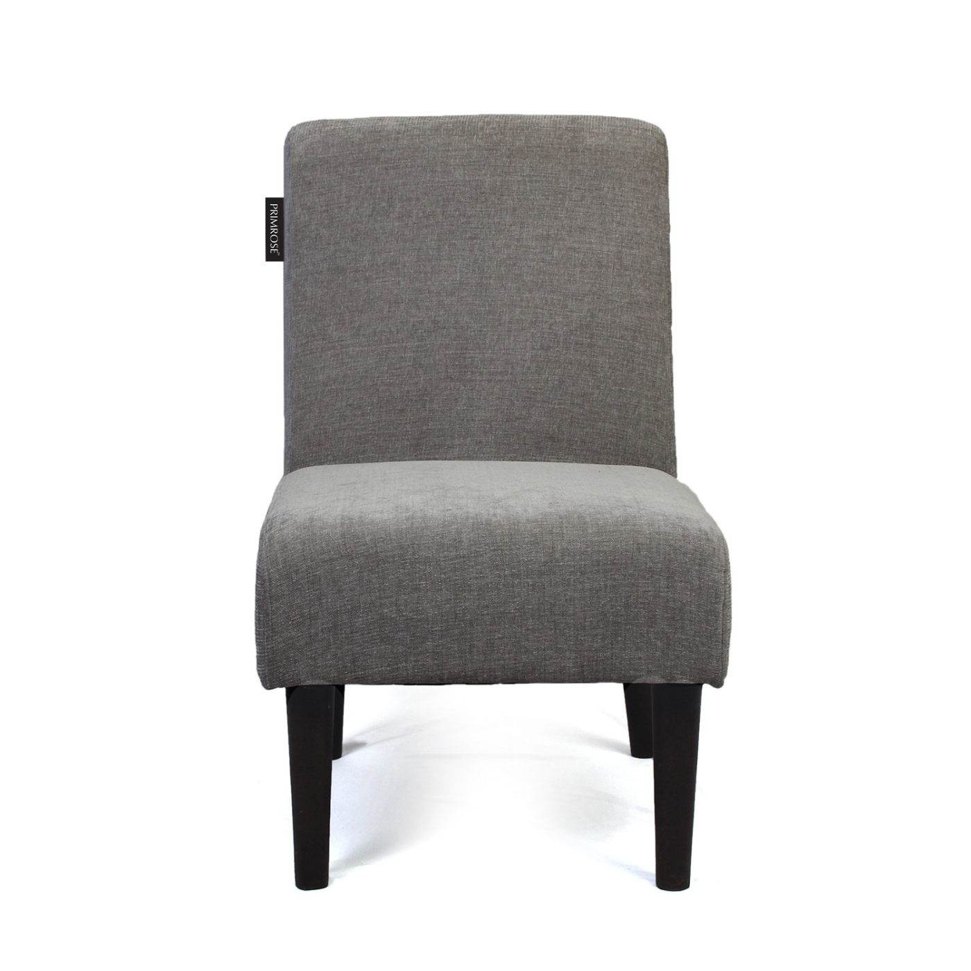 PRIMROSE Betty Molfino Fabric Combo Of 2 Chair And Ottoman - Grey  