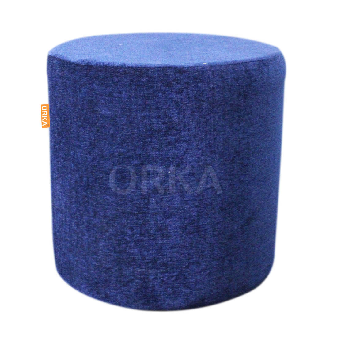 Orka Ottoman Molfino Cylindrical Blue  