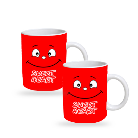 ORKA Valentine Themes Coffee Mug Funny Face Theme Combo19  