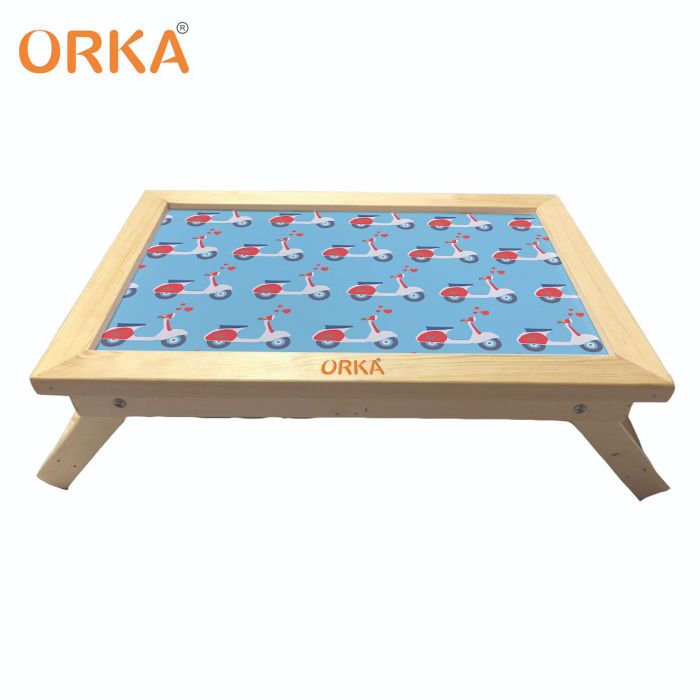 ORKA Blue Scooter Foldable Multi-Function Portable Laptop Table - Blue  