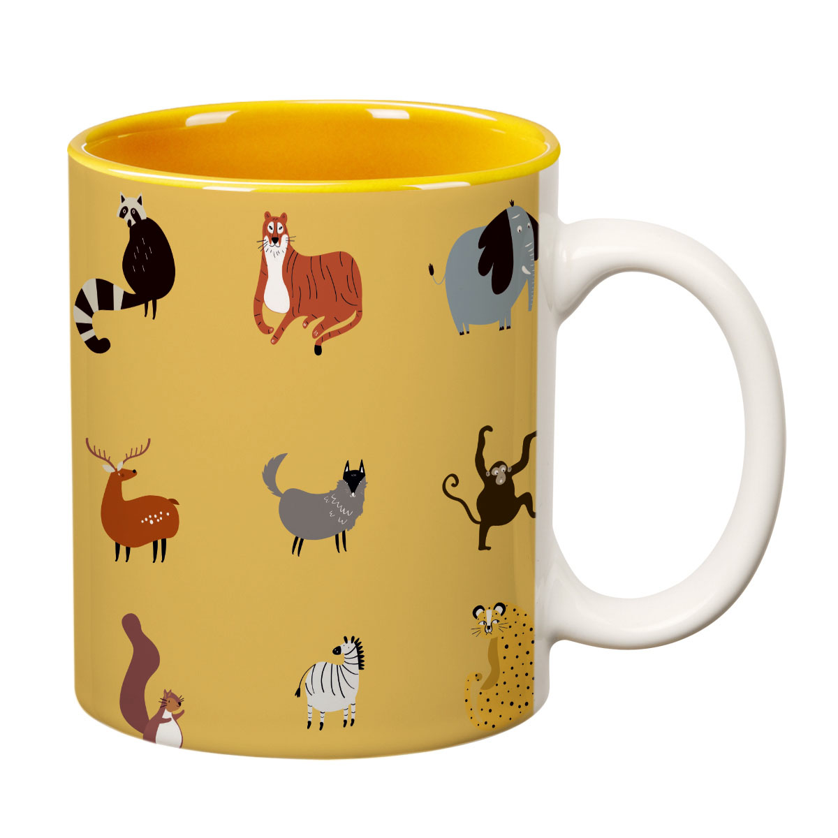 ORKA Coffee Mug Zoo Animal Theme 11 Oz   