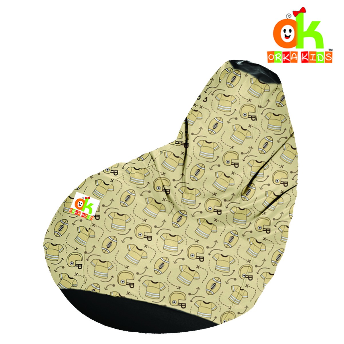 ORKA Kids Digital Printed Bean Bag13 With Beans Filled  