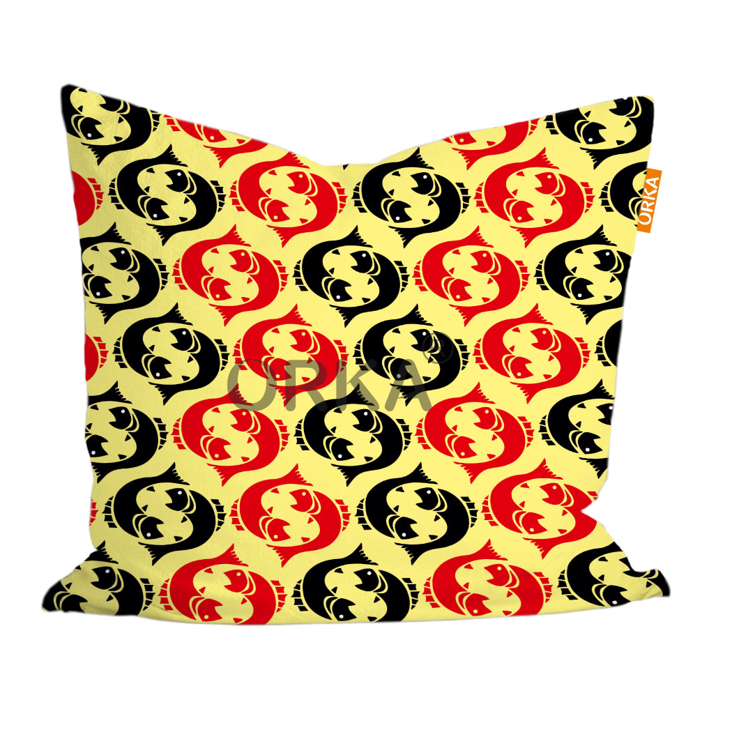 ORKA Pisces Sunshine Theme Digital Printed Cushion 16" X 16" Cover Only