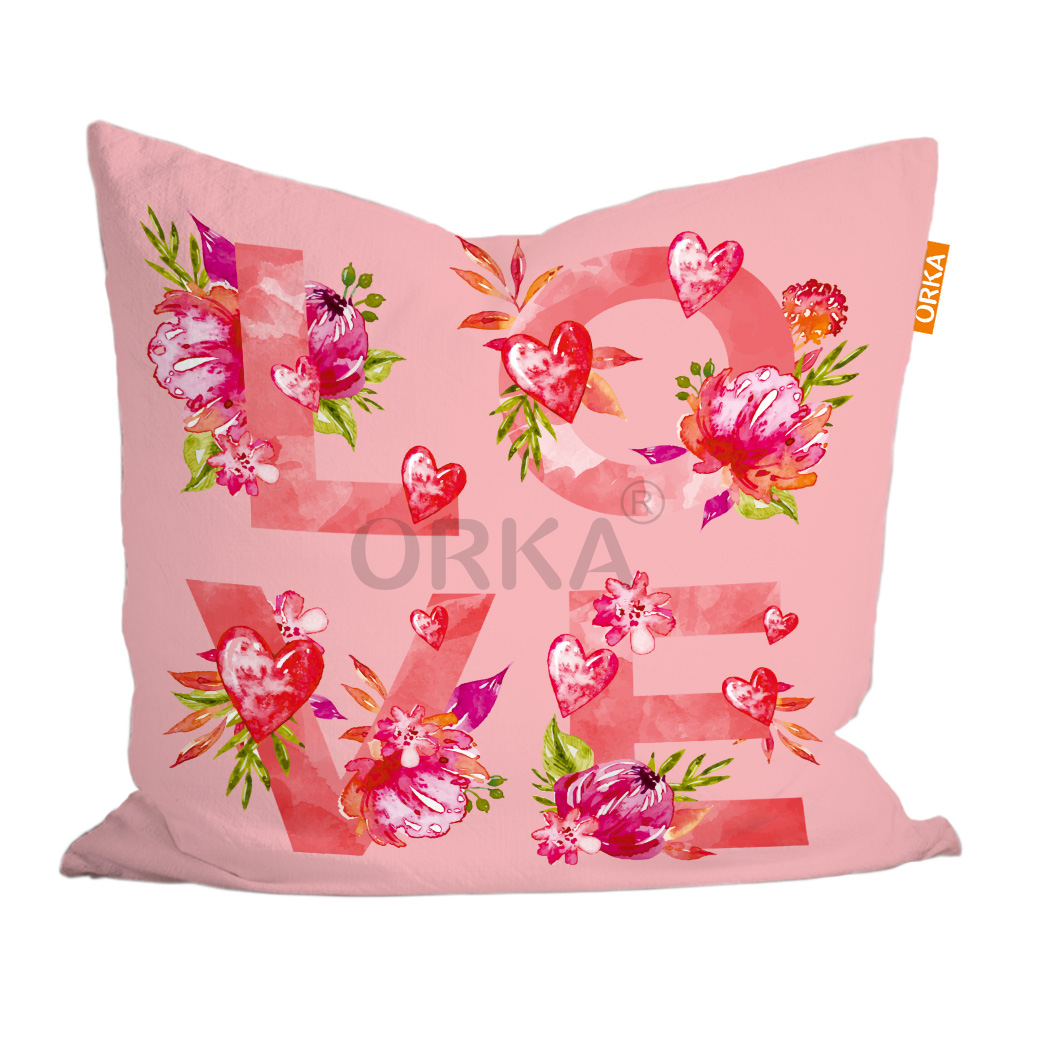 ORKA Valentine Theme Digital Printed Cushion 12  