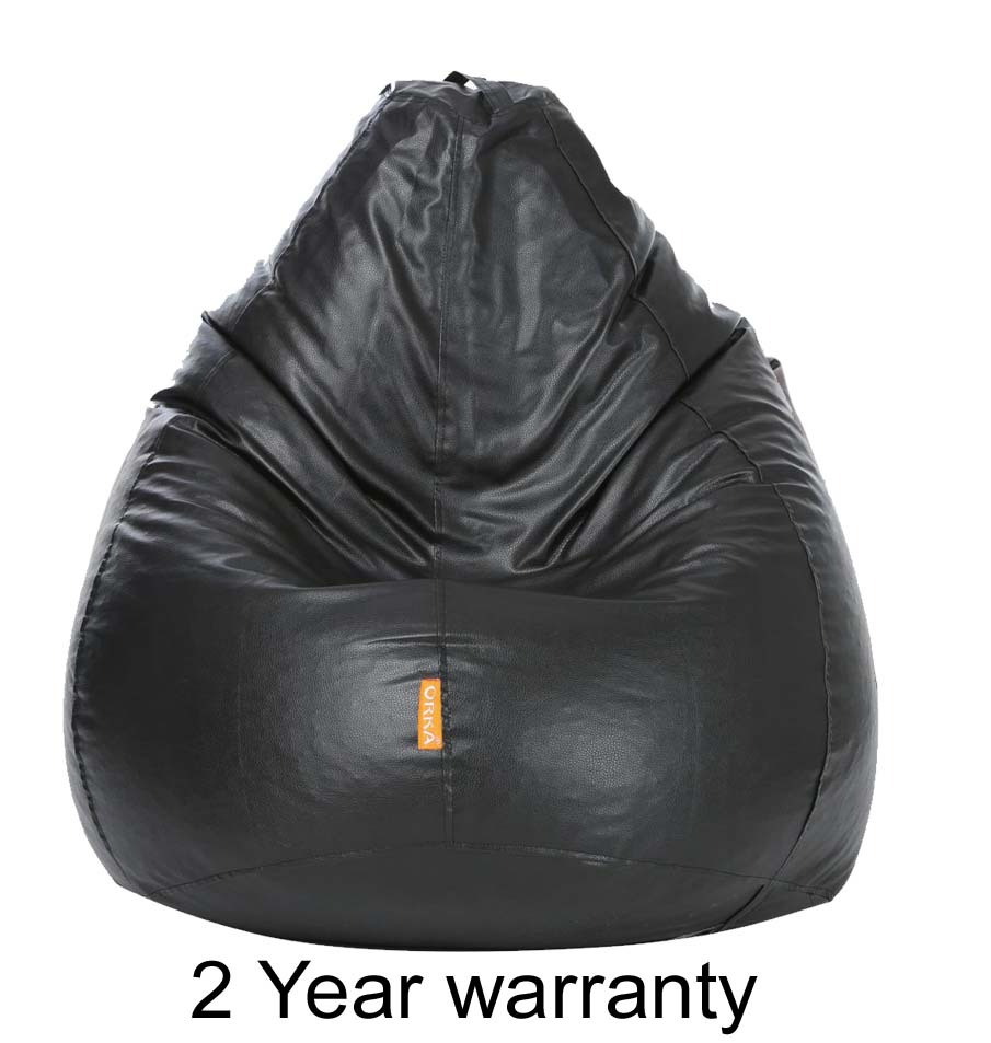 ORKA Premium Fabric Classic Black Bean Bag  