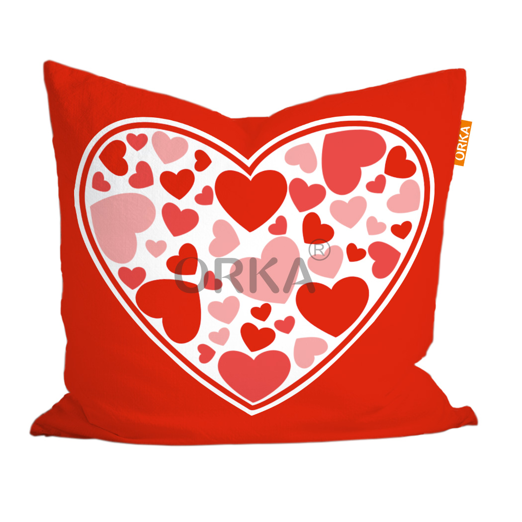ORKA Valentine Theme Digital Printed Cushion 2  