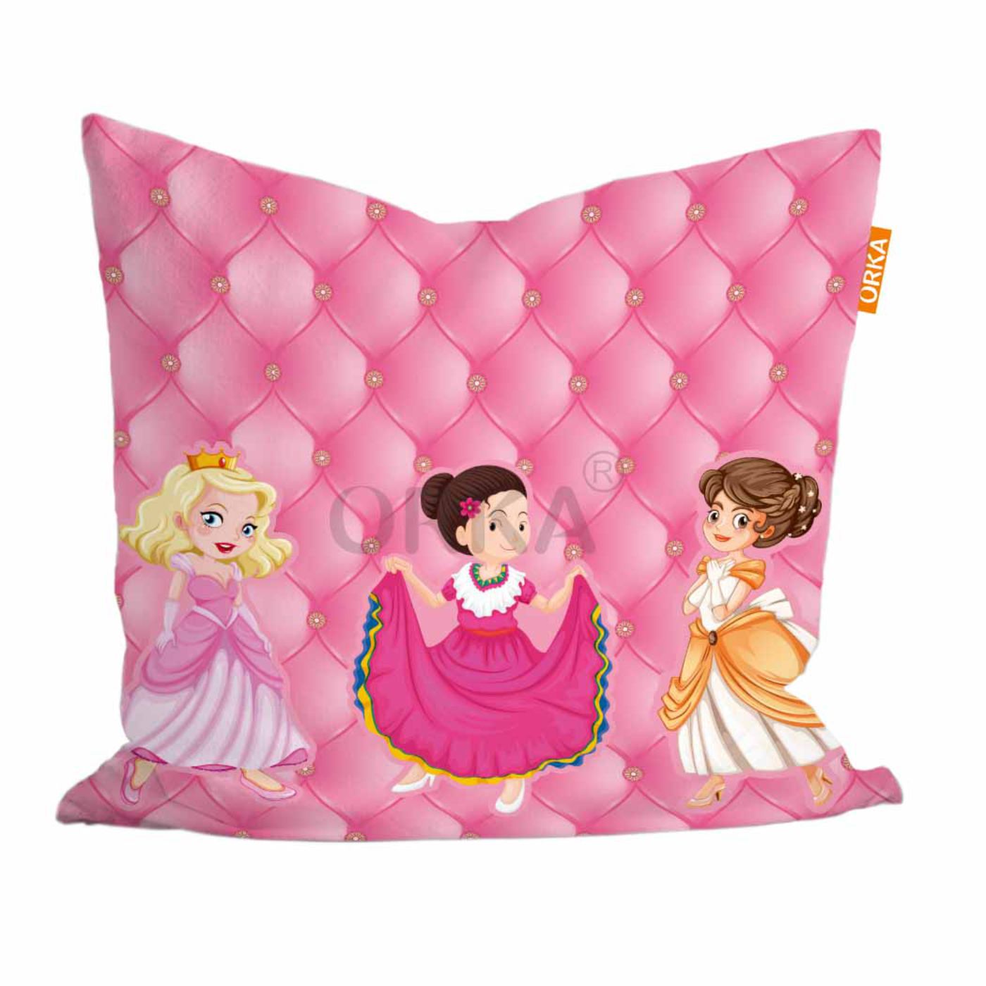 ORKA Princess Theme Digital Printed Cushion 4  
