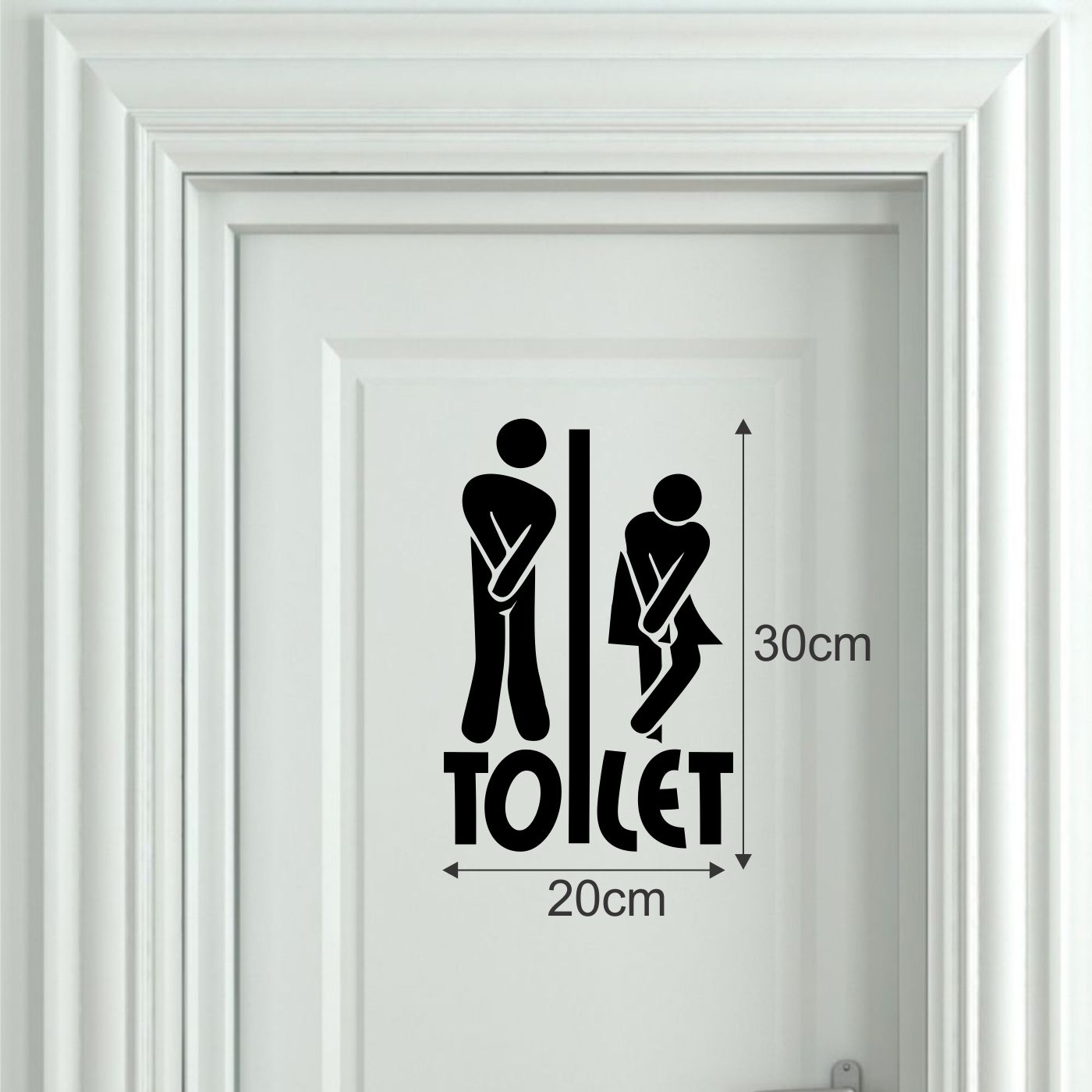 ORKA Medium Toilet Design-2 Wathroom Door Sticker  