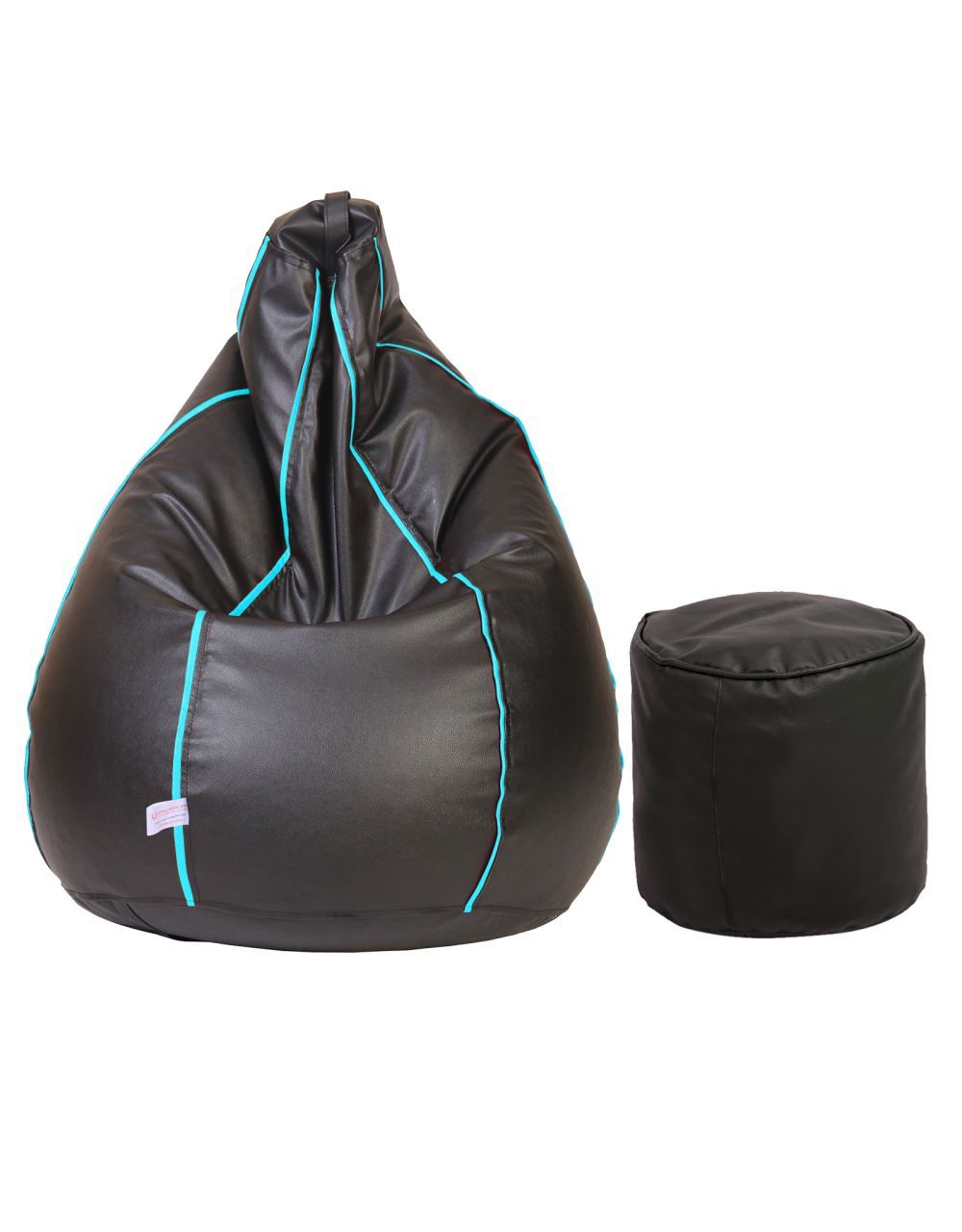 Orka Classic Black With Teal Piping  With Puffy 