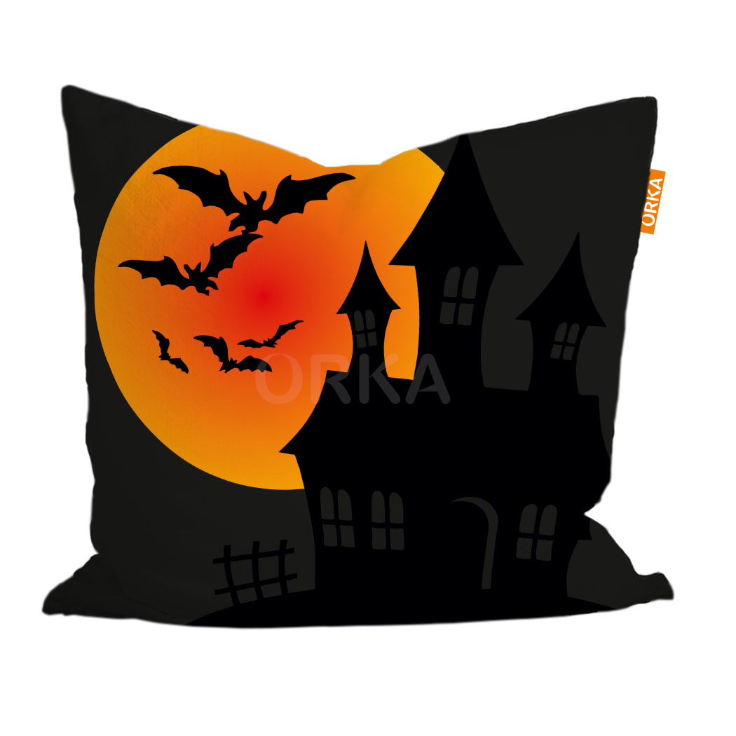 ORKA Digital Printed Halloween Cushion 11 16" X 16" Cover Only