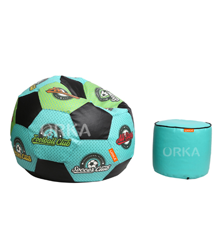 ORKA Digital Printed Sports Bean Bag Club Football Theme  