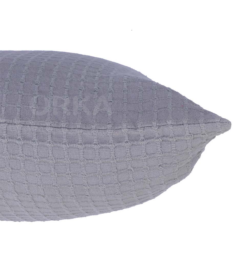 ORKA Knitted Grey Fabric Premium Cushion  