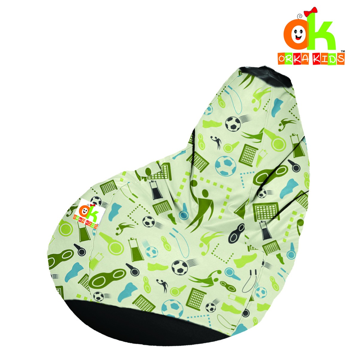 ORKA Kids Digital Printed16 Football Sports Bean Bag  