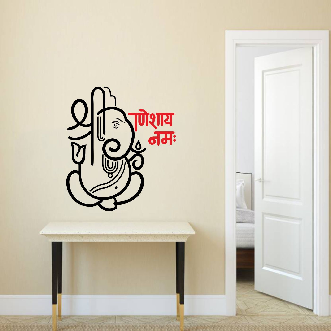 ORKA Lord Ganesha Theme Wall Sticker 7  