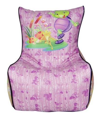 ORKA Digital Printed Purple Turtle Bean Chair Carrot Theme  