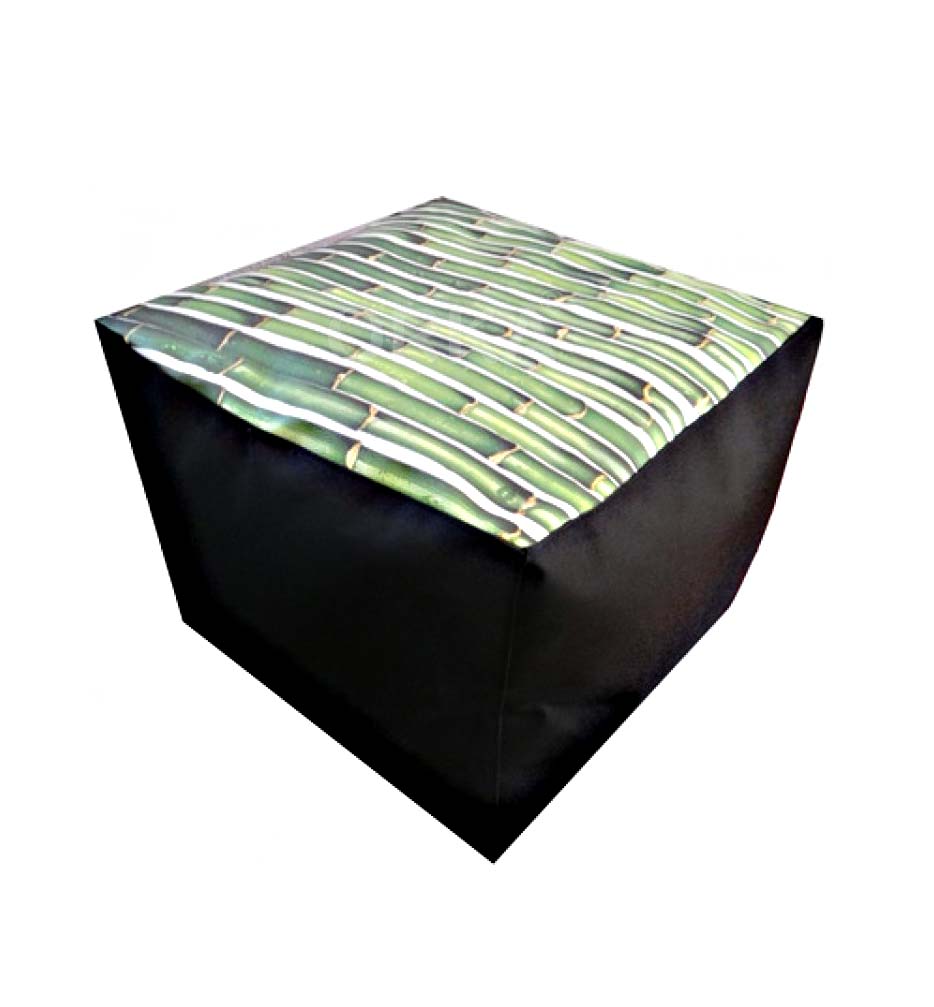 Orka Digital Printed Cube Puffy Bamboo Theme  